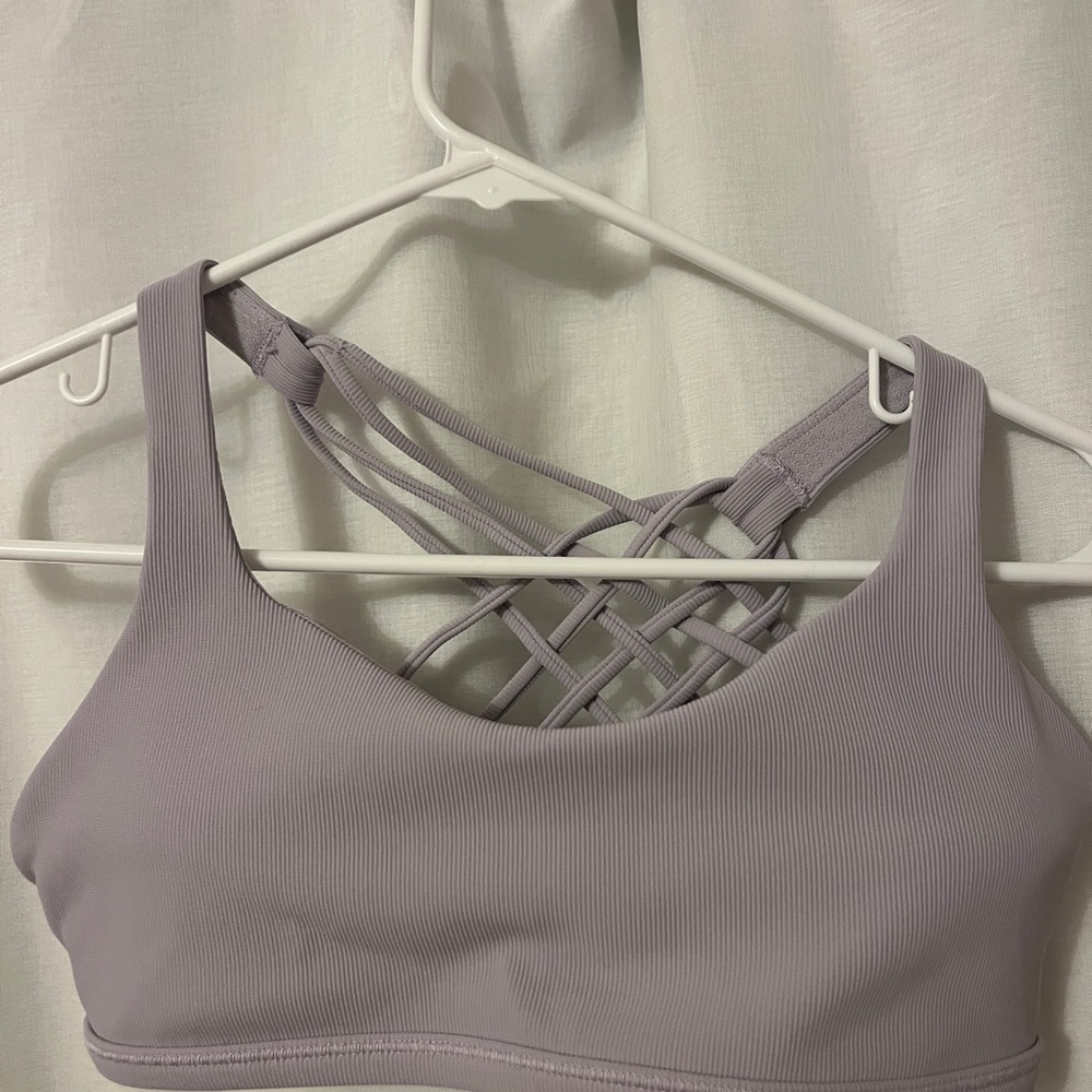 Lululemon Purple Strappy Sports Bra